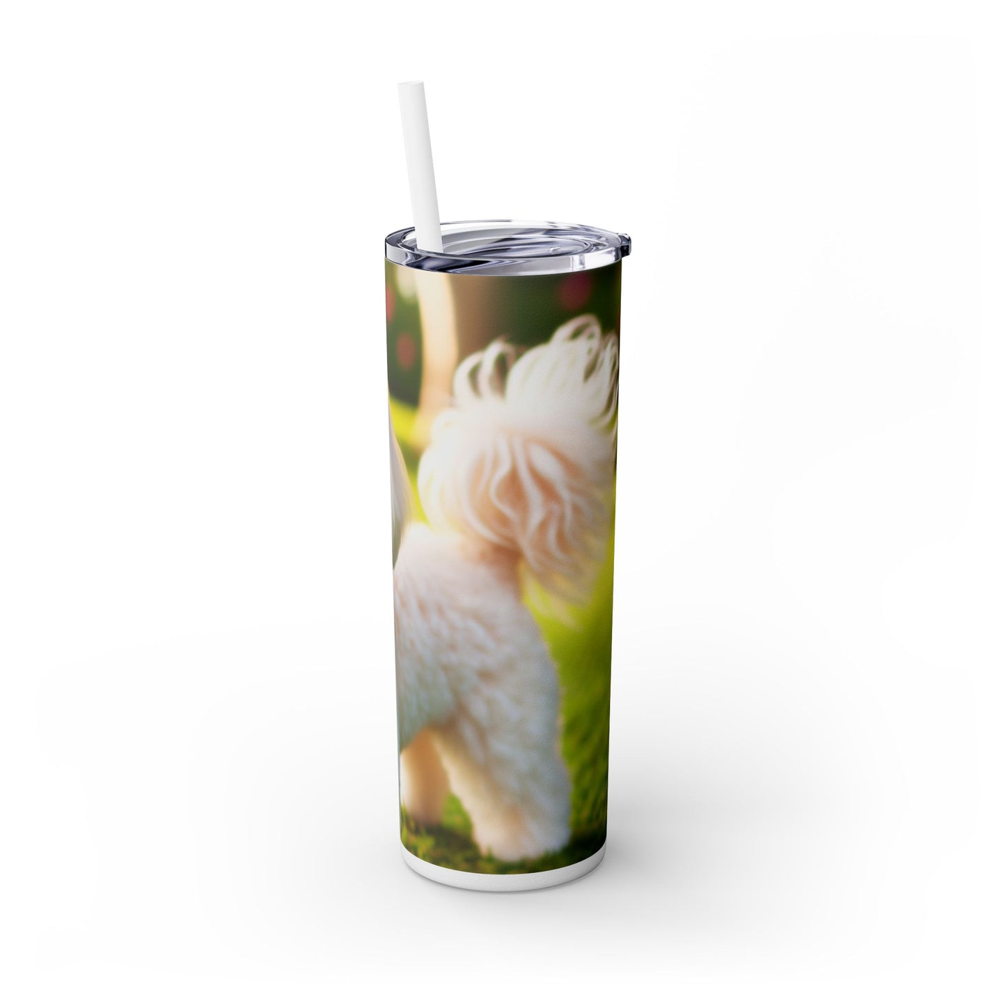 Maltipoo Tumbler with Straw, 20oz