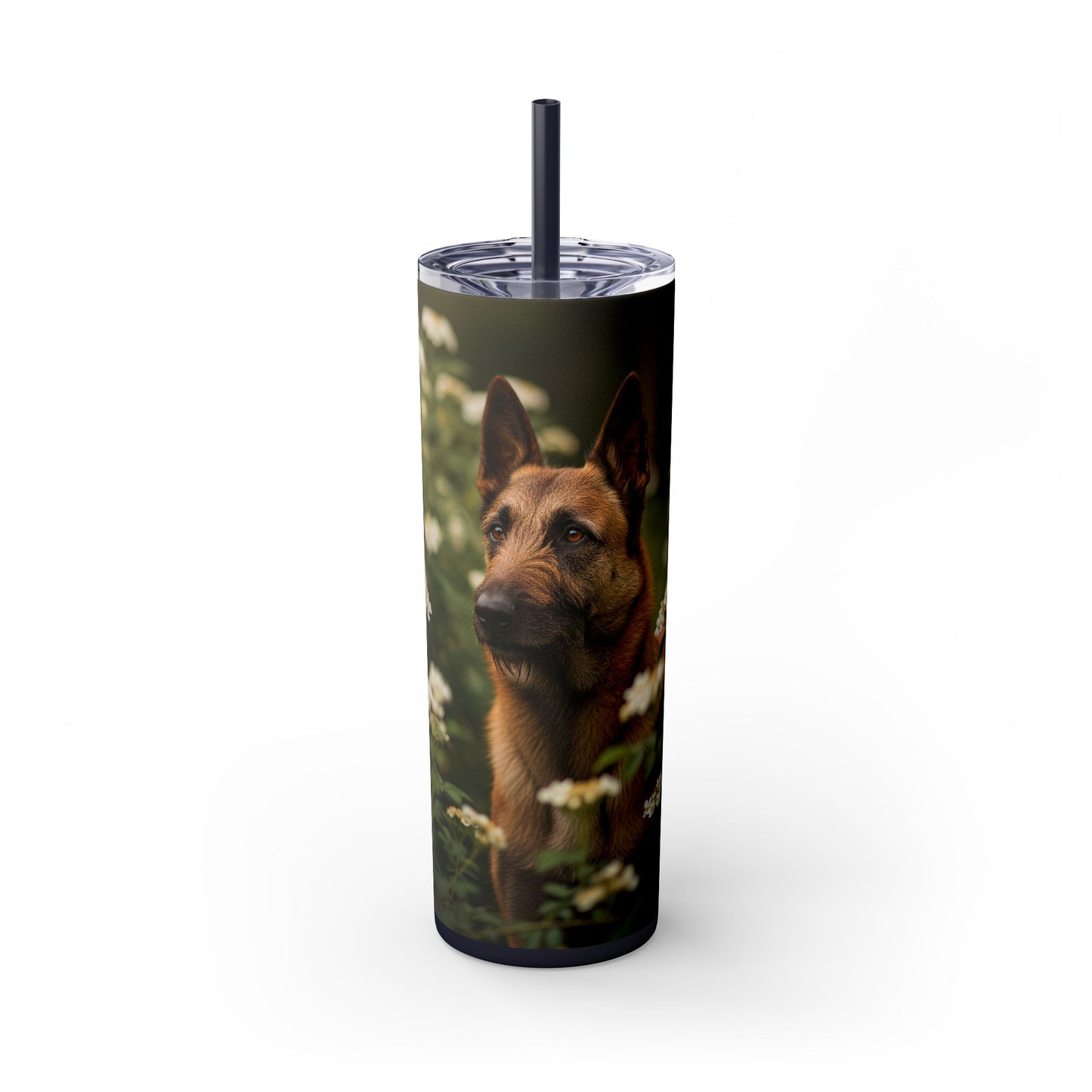 Belgian Shepherd Dog Laekenois Tumbler with Straw, 20oz