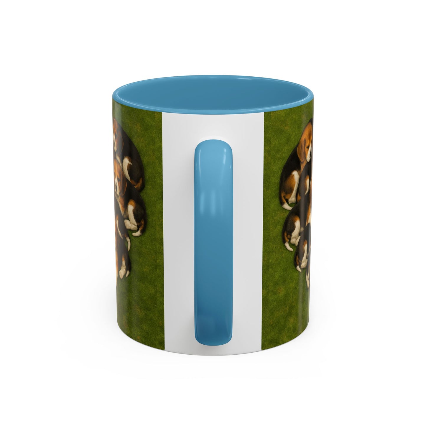 Beagle puppies Accent Coffee Mug - Perfect Gift for Dog Lovers