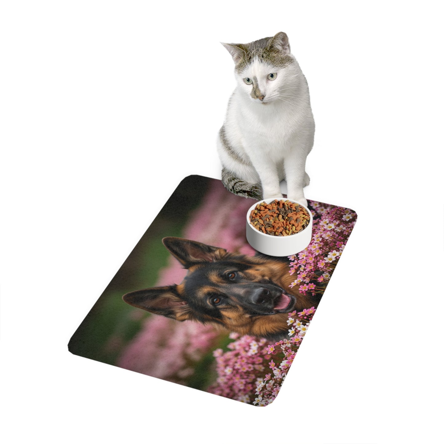 Pet Food Mat (12x18) - German Shepherd