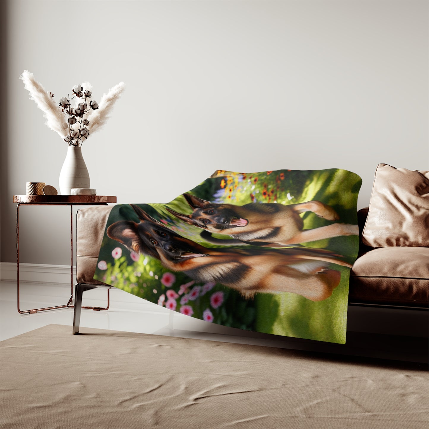 German Shepherd Sweatshirt Blanket