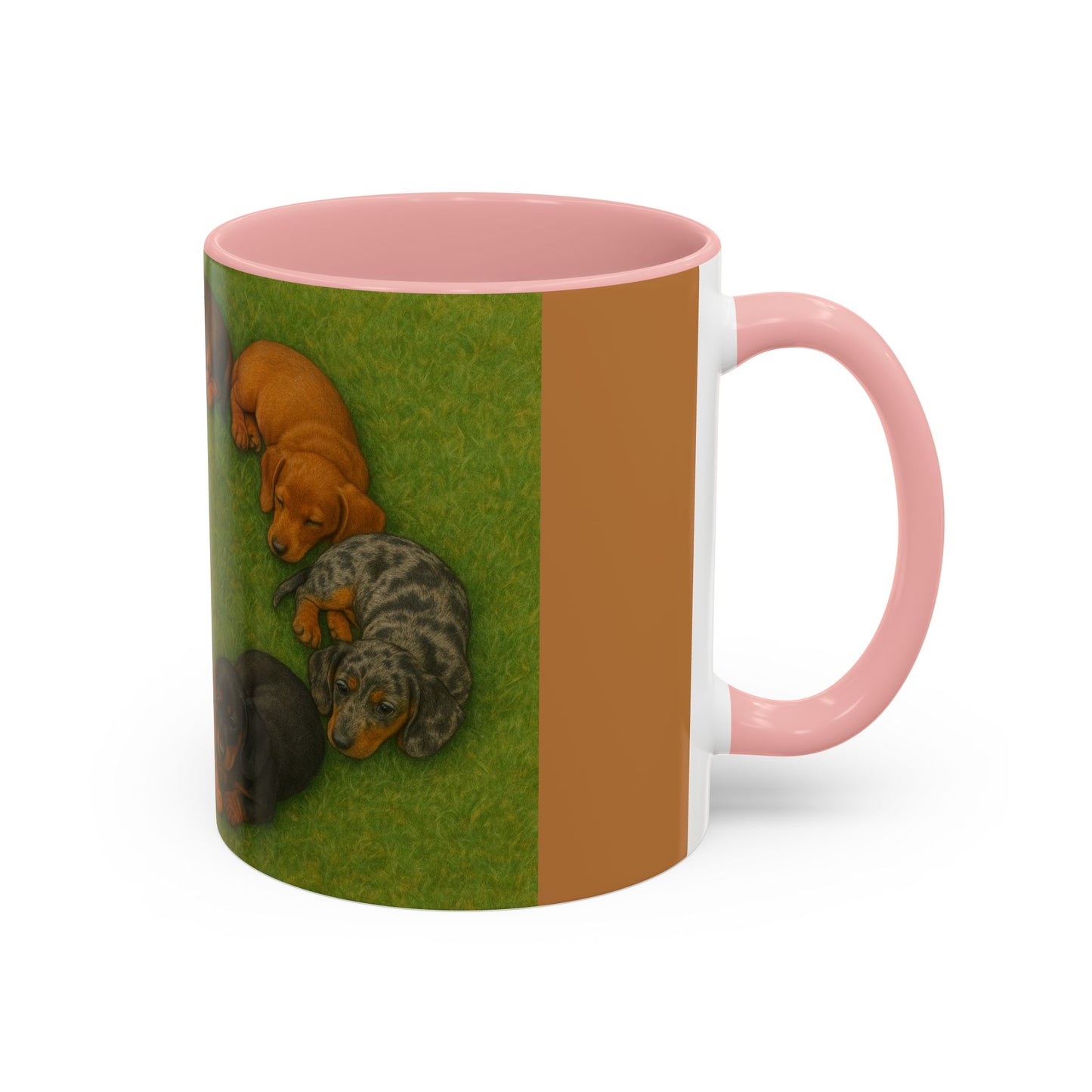 Dachshund puppies Accent Coffee Mug - Perfect Gift for Dog Lovers