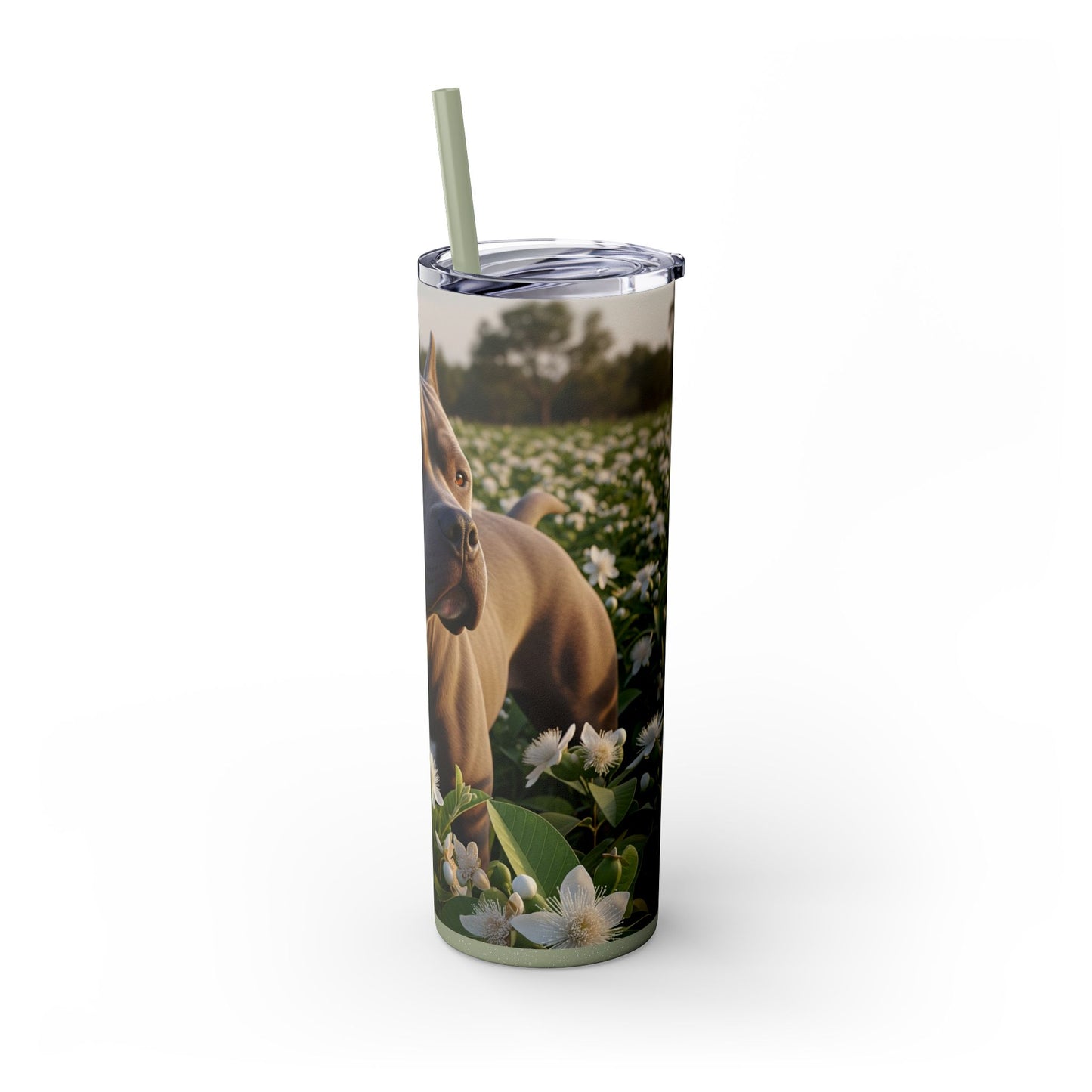 Bully Kutta Skinny Tumbler with Straw, 20oz