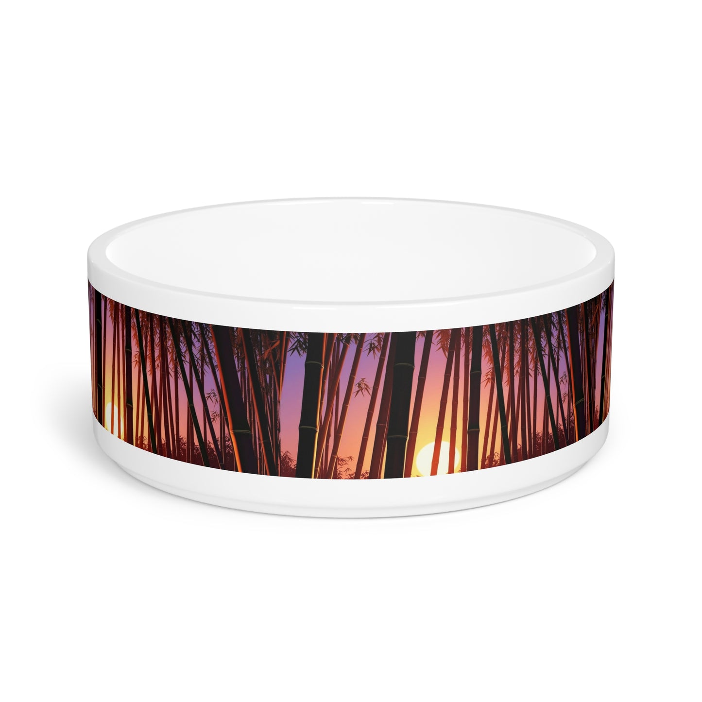 Bamboo Forest Sunrise Pet Bowl