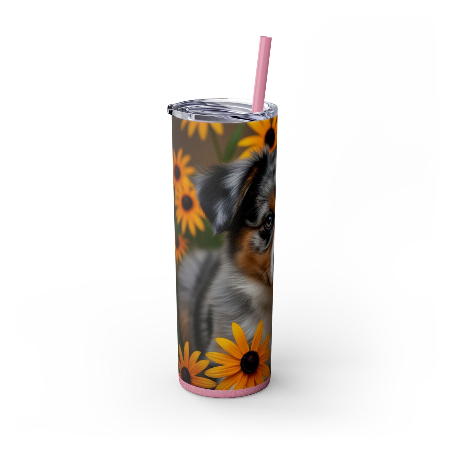 Miniature American Shepherd Tumbler with Straw, 20oz
