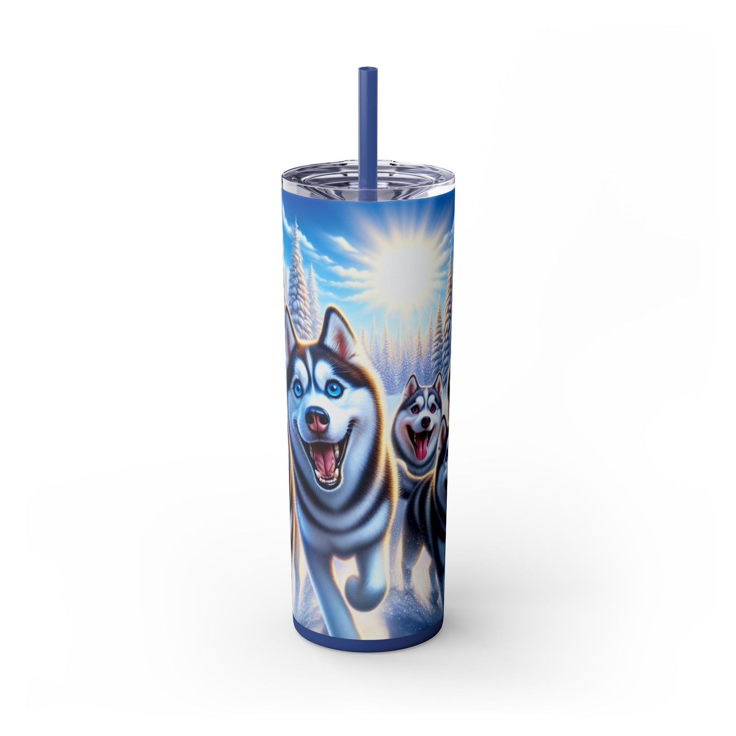 Siberian Husky Tumbler with Straw, 20oz