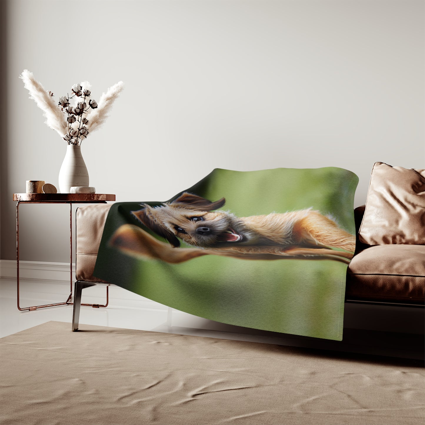 Border Terrier Sweatshirt Blanket