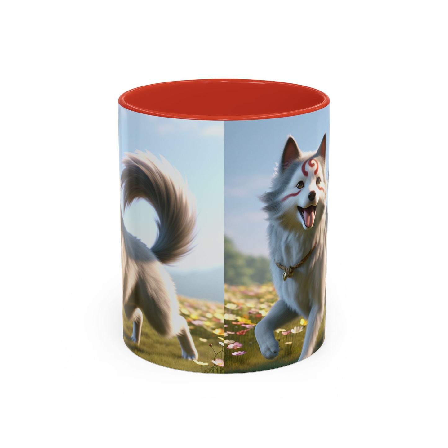 Cadabomb Okami Accent Coffee Mug - Perfect Gift for Dog Lovers