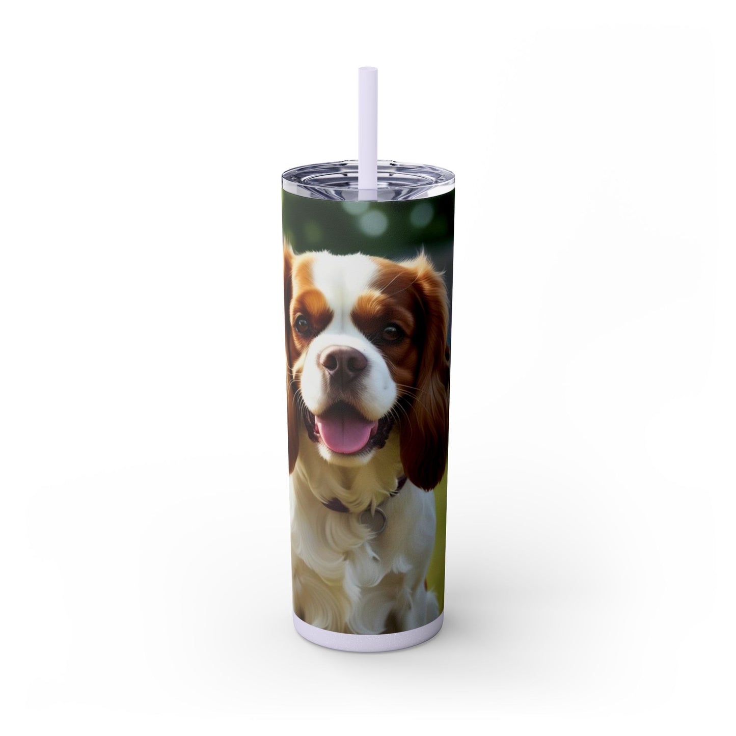 King Charles Spaniel Tumbler with Straw, 20oz