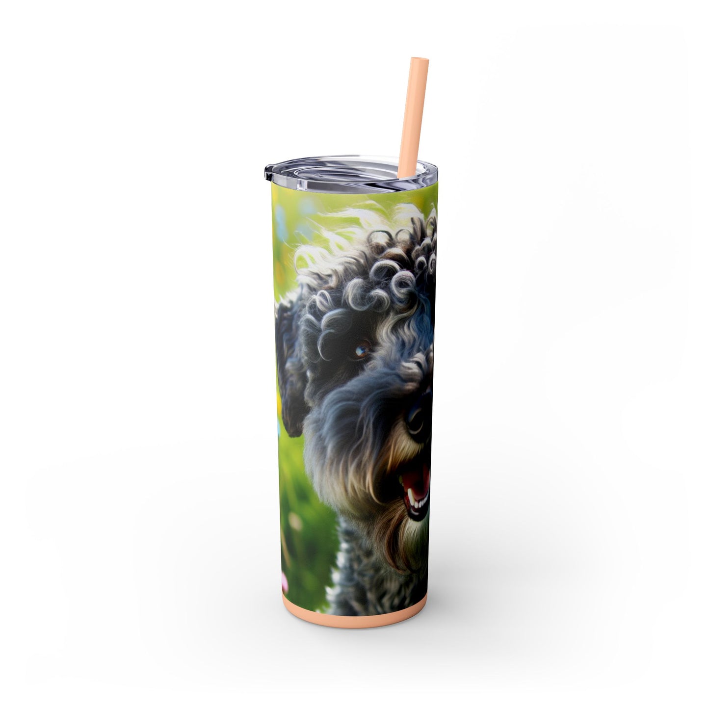 Kerry Blue Terrier Tumbler with Straw, 20oz