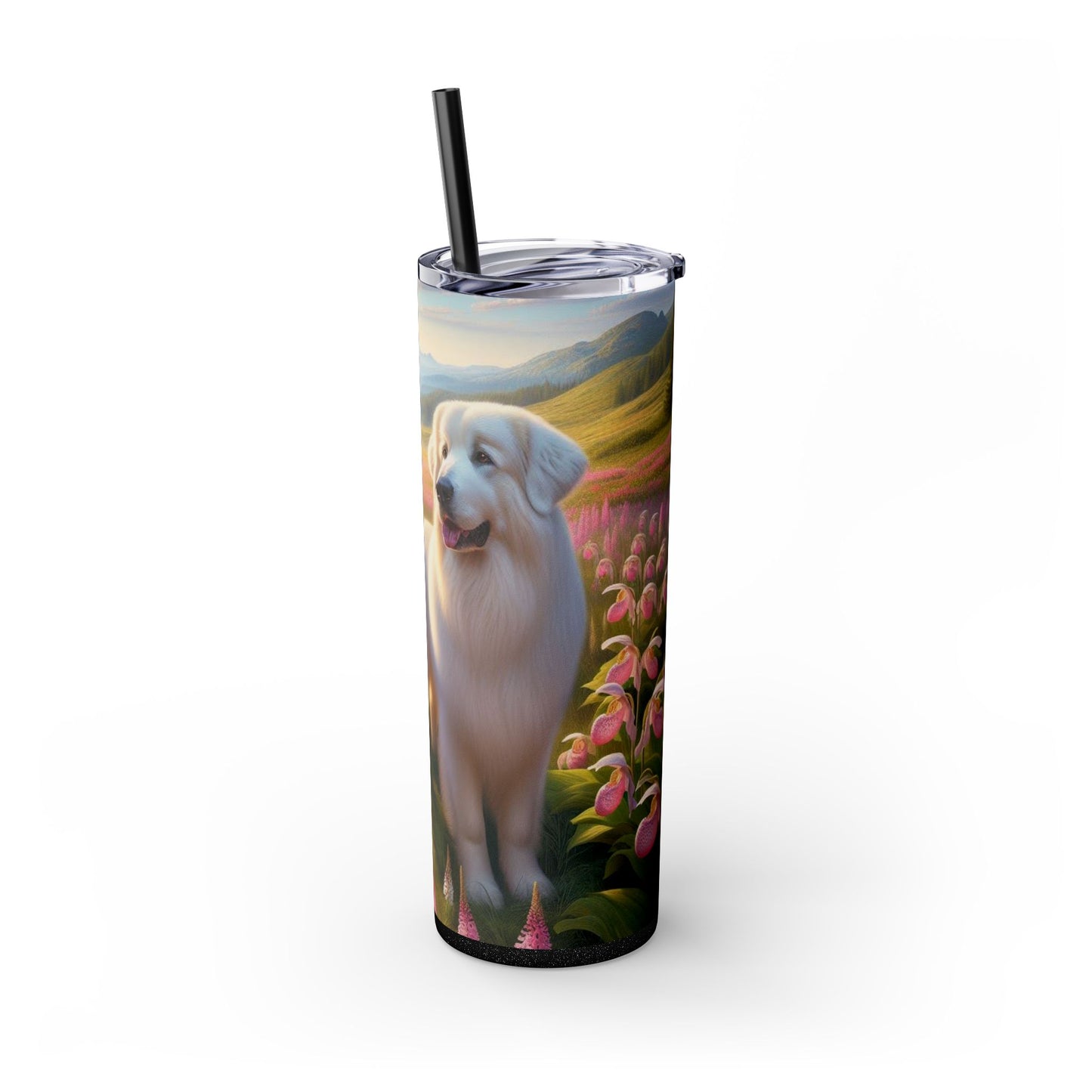 Great Pyrenees Tumbler with Straw, 20oz