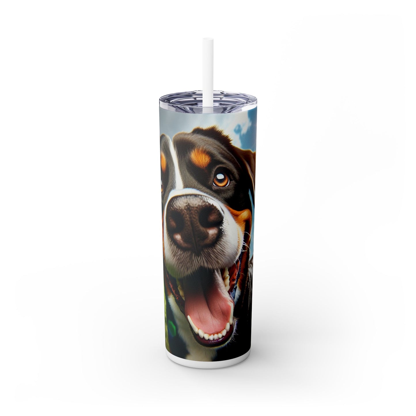 Greater Swiss Mountain Dog Tumbler with Straw, 20oz