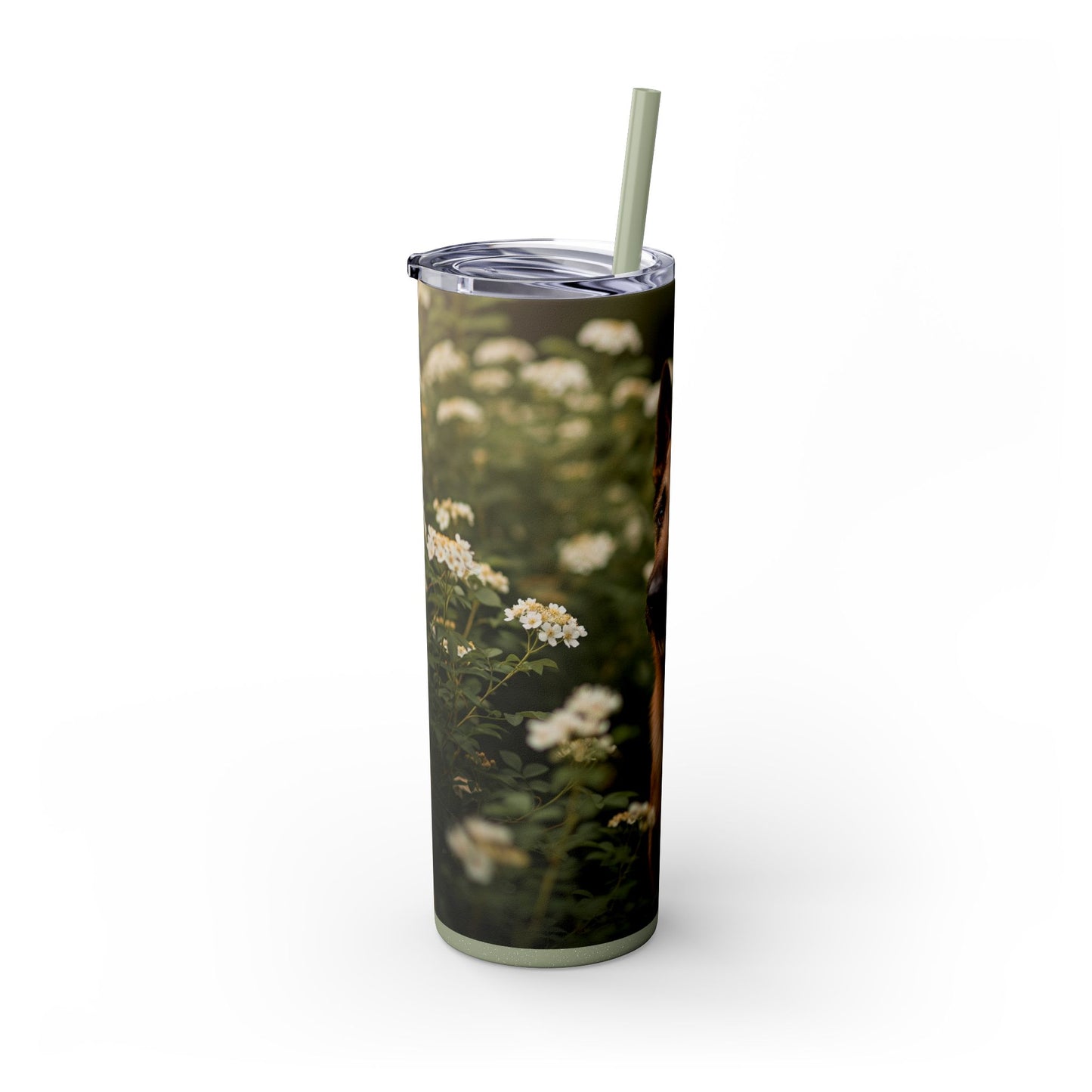 Belgian Shepherd Dog Laekenois Tumbler with Straw, 20oz