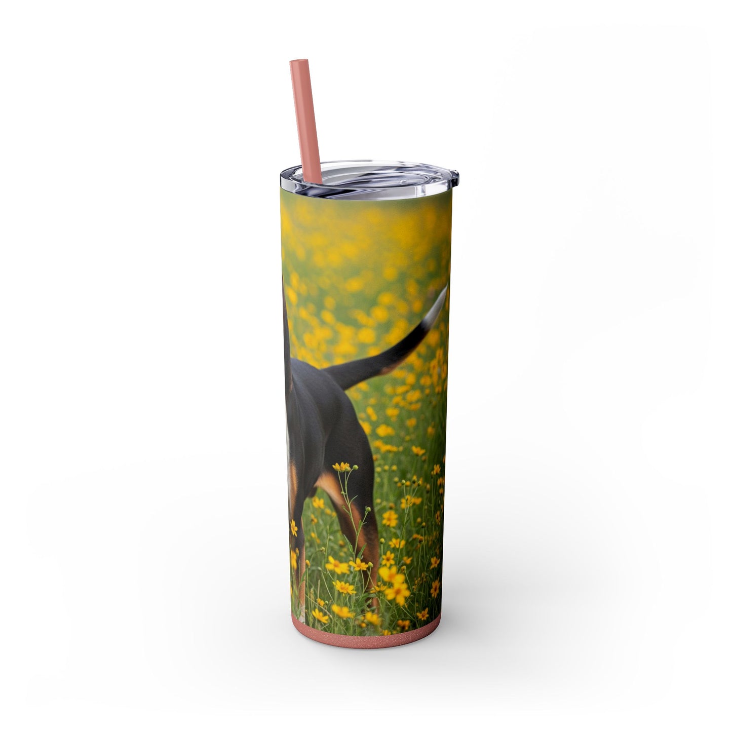 American English Coonhound Tumbler with Straw, 20oz