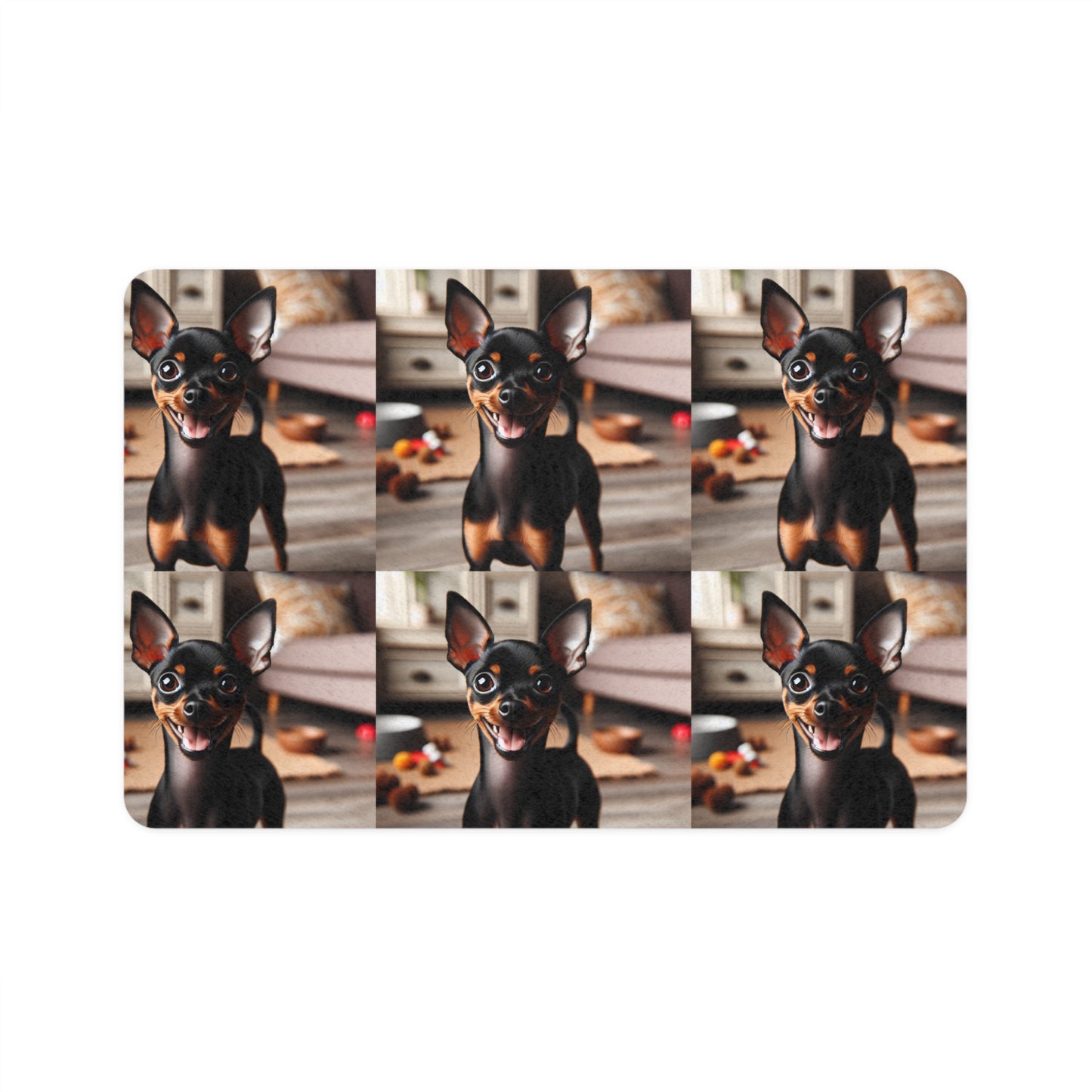 Pet Food Mat (12x18) - English Toy Terrier