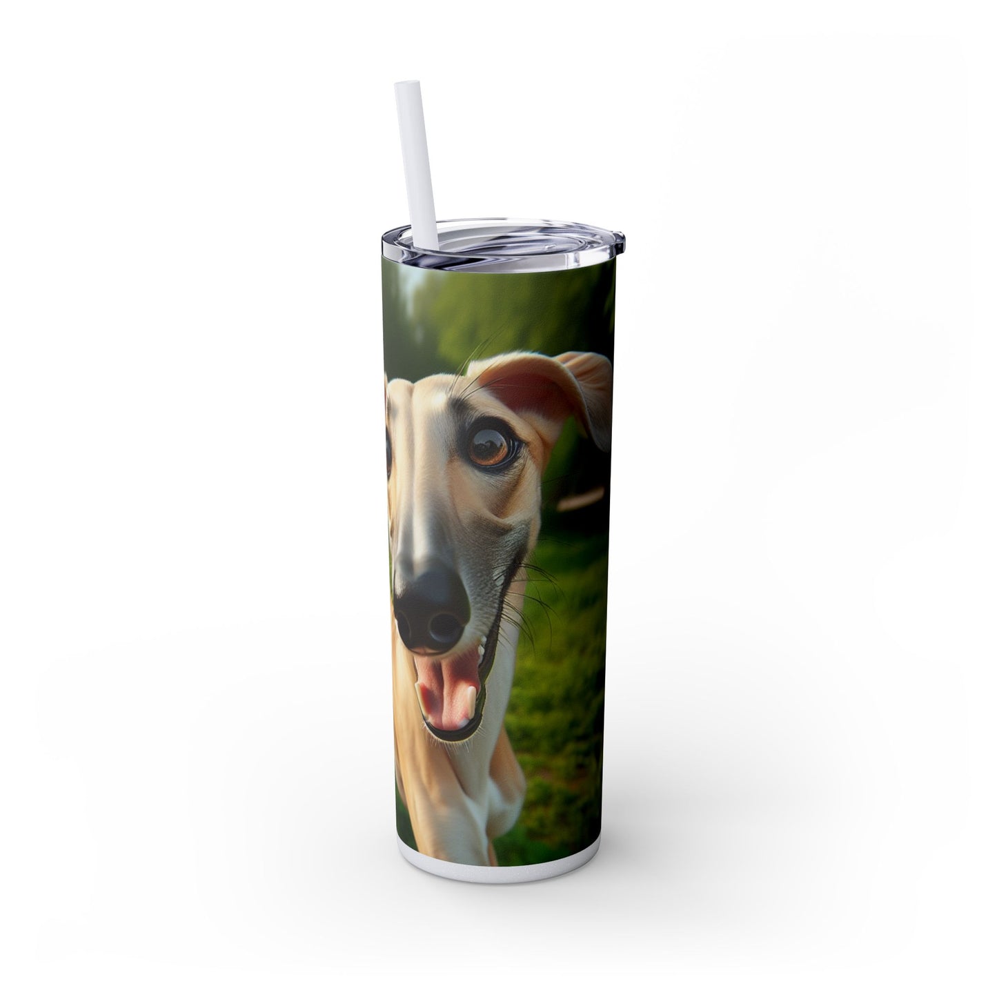 Sloughi Skinny Tumbler with Straw, 20oz