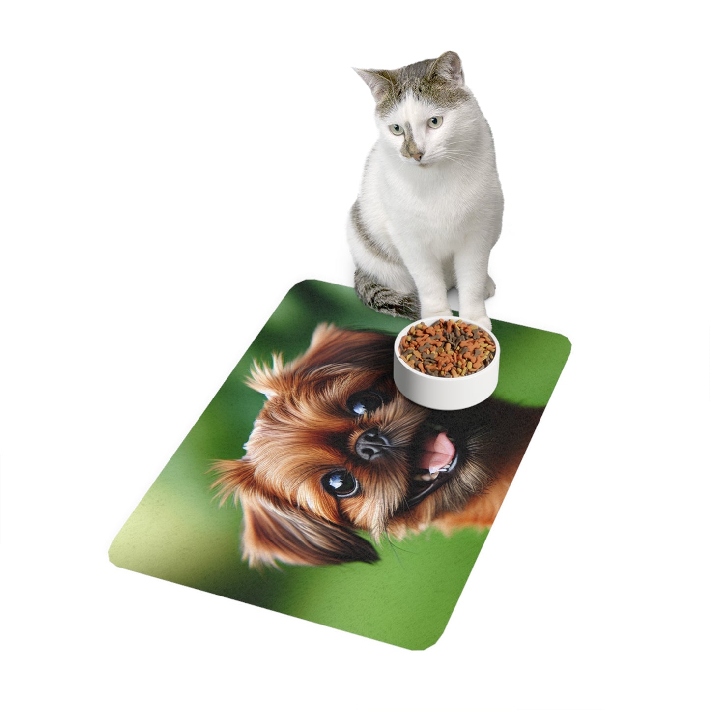 Pet Food Mat (12x18) - Brussels Griffon