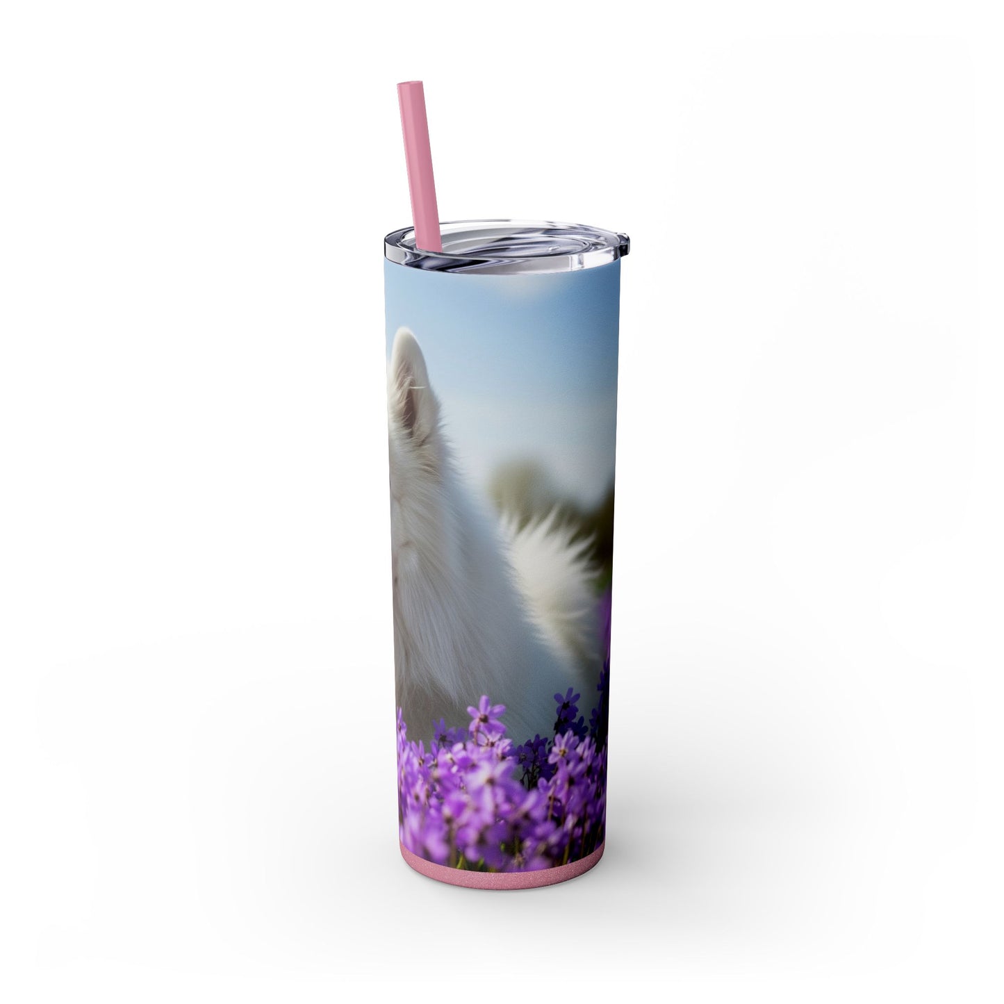 Samoyed Tumbler with Straw, 20oz