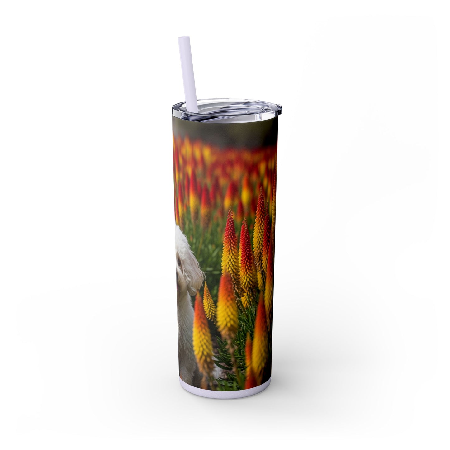 Bichonpoo Tumbler with Straw, 20oz