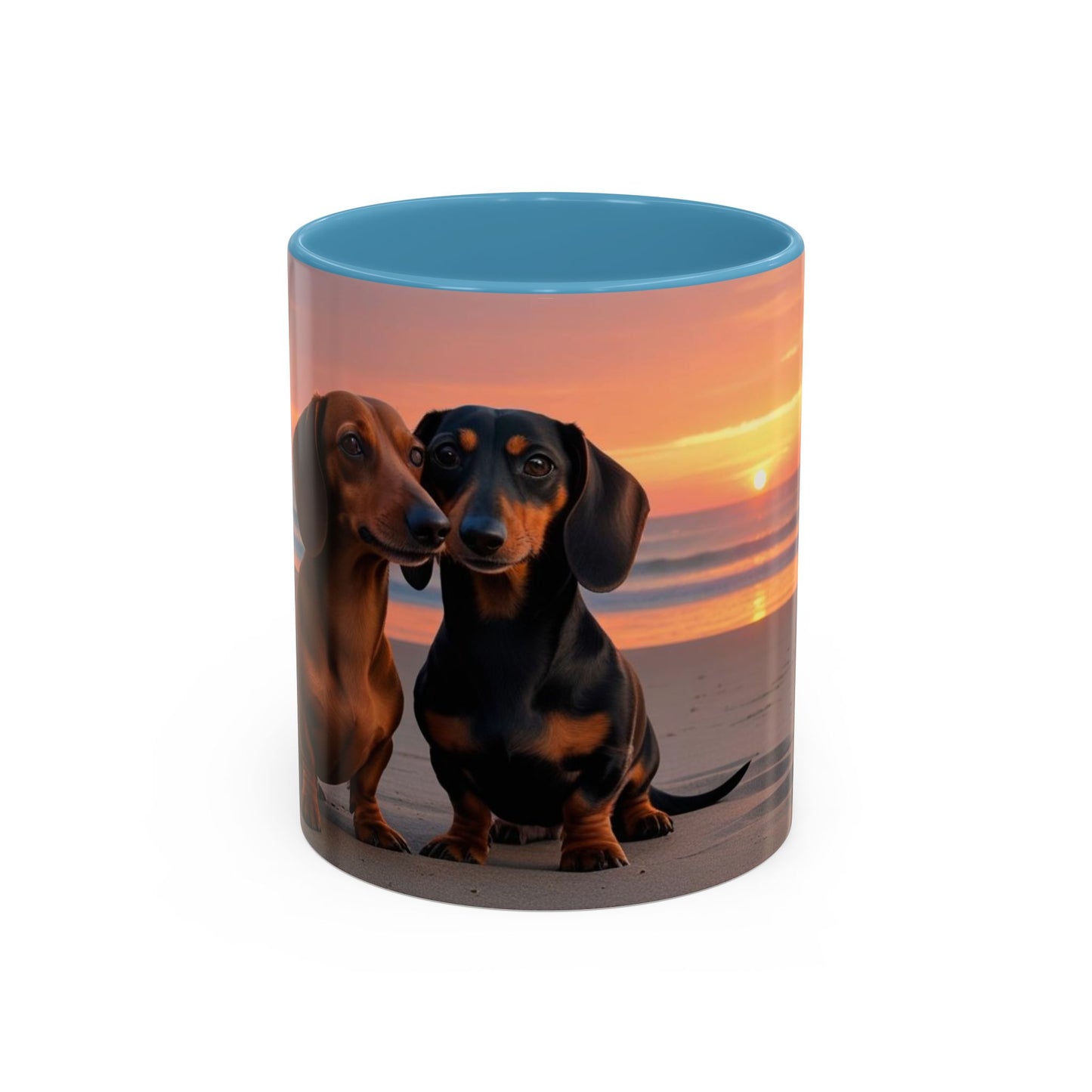 Dachshund Love Accent Coffee Mug - Perfect Gift for Dog Lovers