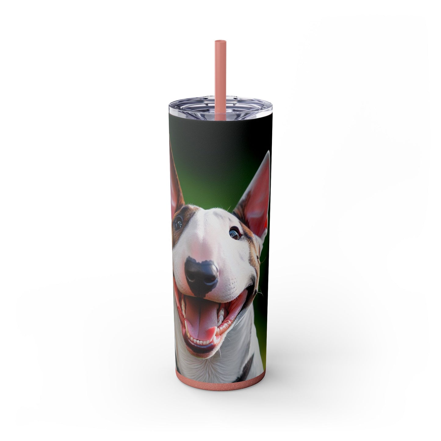 Bull Terrier Tumbler with Straw, 20oz