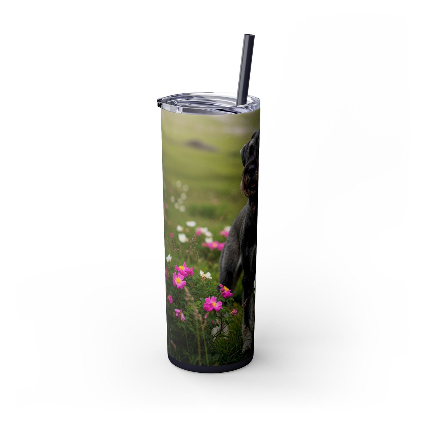 Giant Schnauzer Tumbler with Straw, 20oz