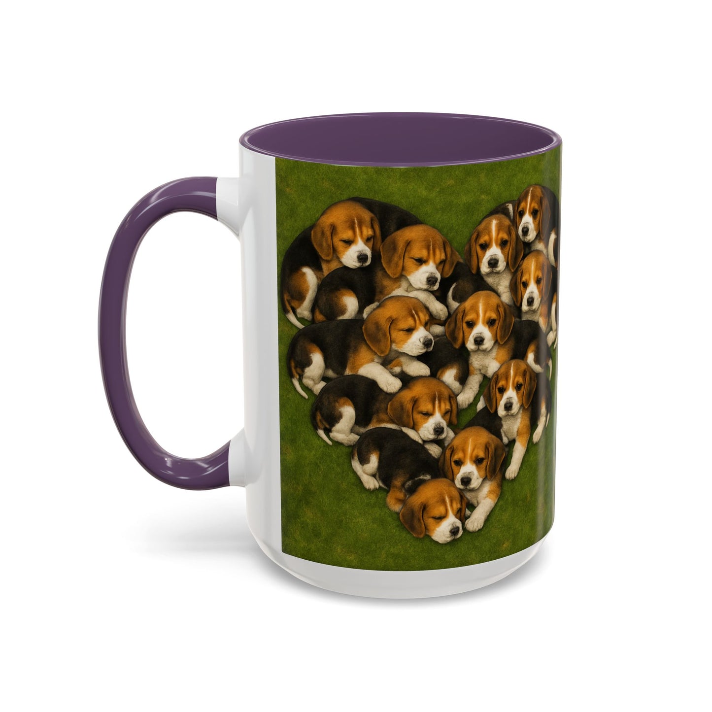 Beagle puppies Accent Coffee Mug - Perfect Gift for Dog Lovers
