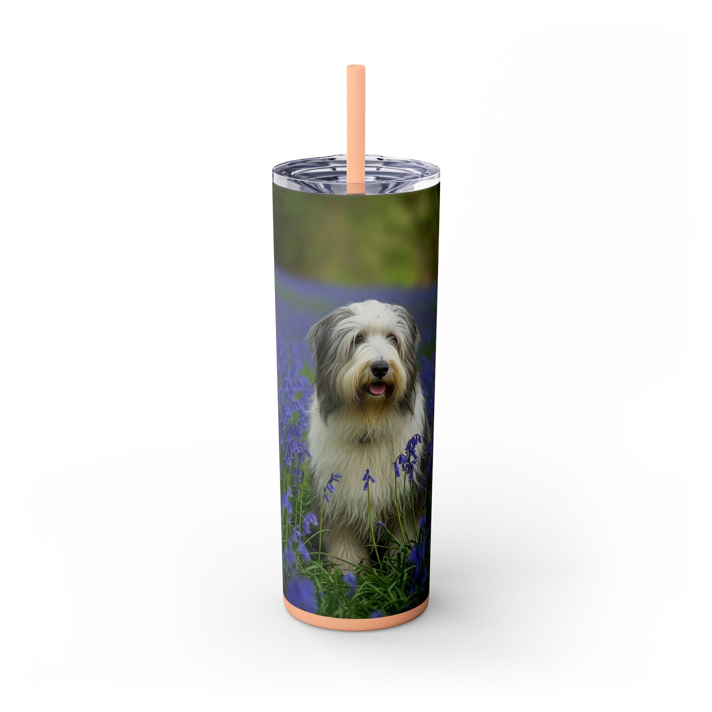 Bearded Collie Tumbler with Straw, 20oz