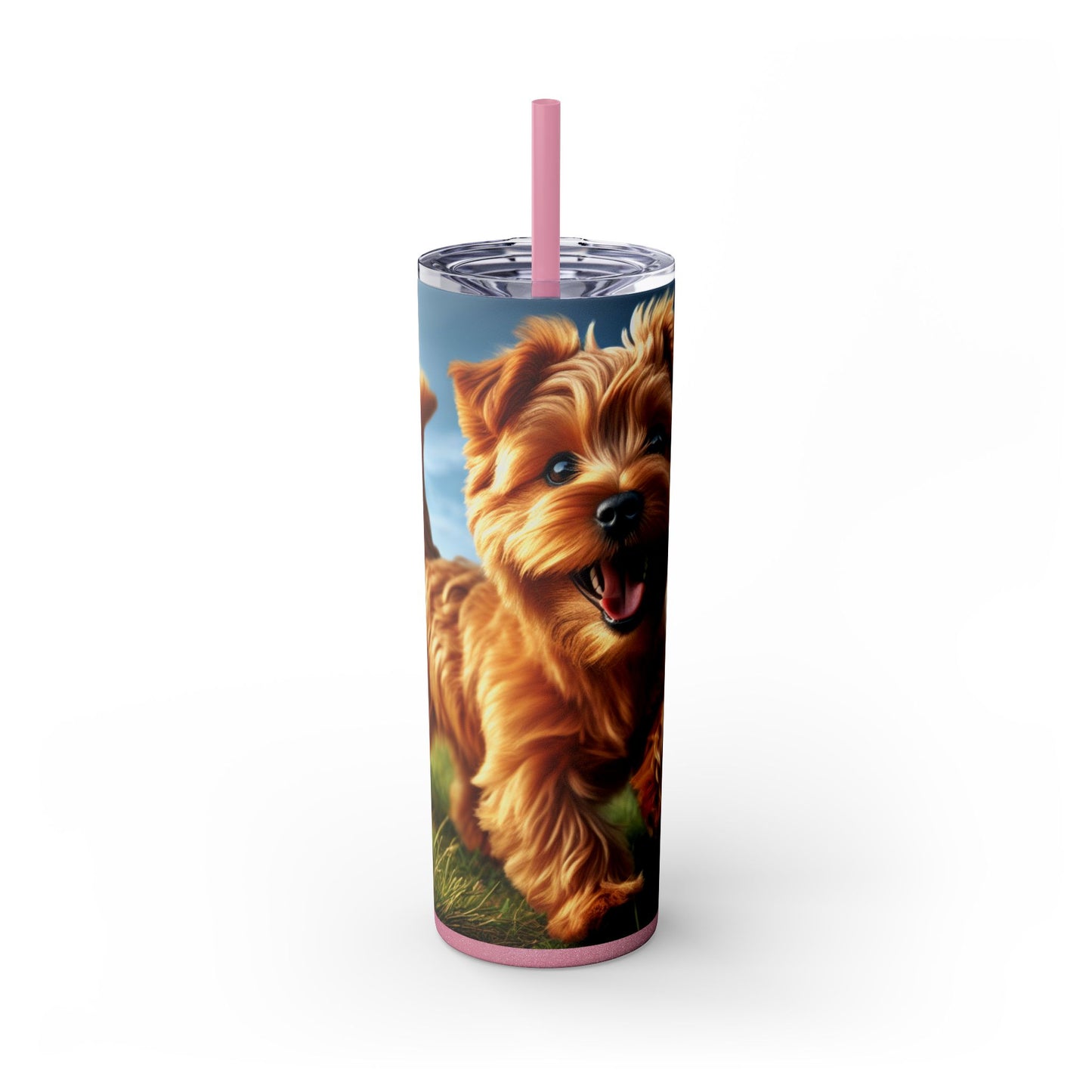 Norfolk Terrier Tumbler with Straw, 20oz