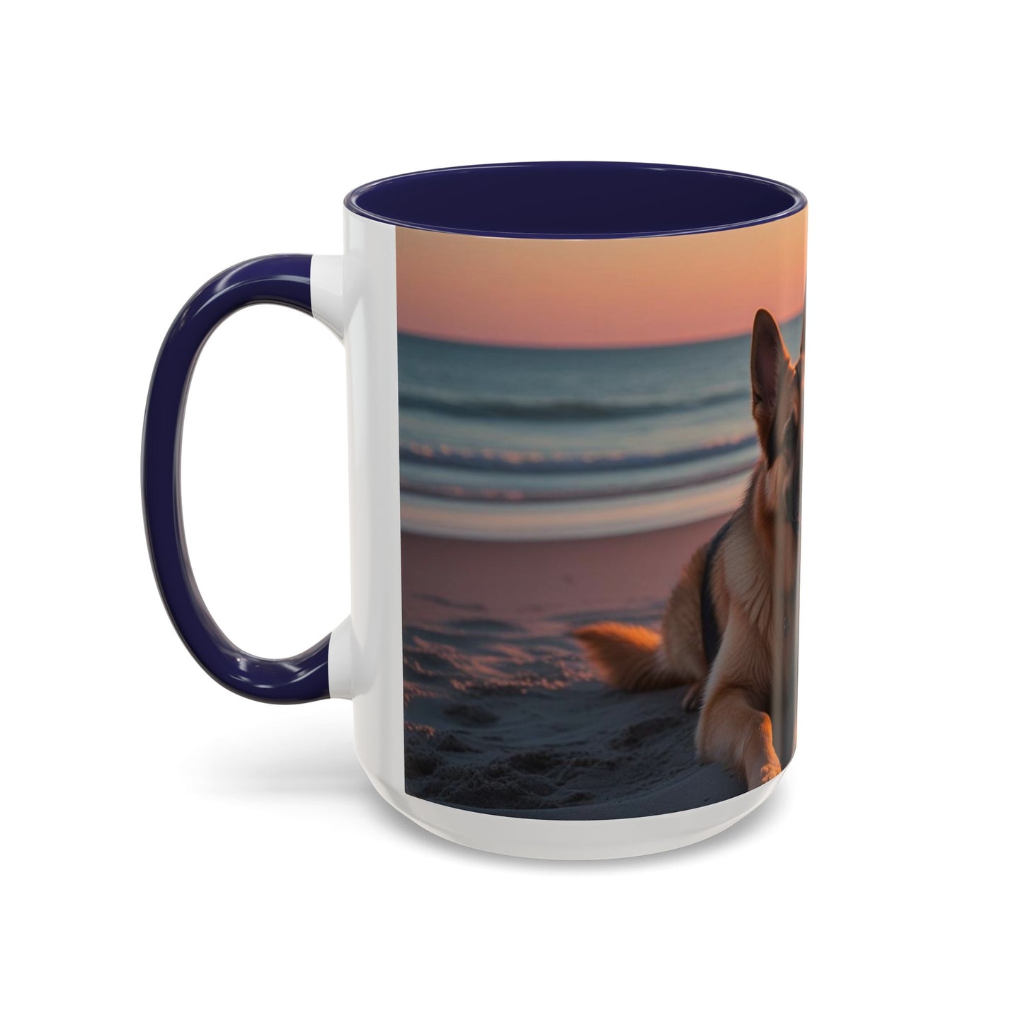 German Shepherd Love Accent Coffee Mug - Perfect Gift for Dog Lovers