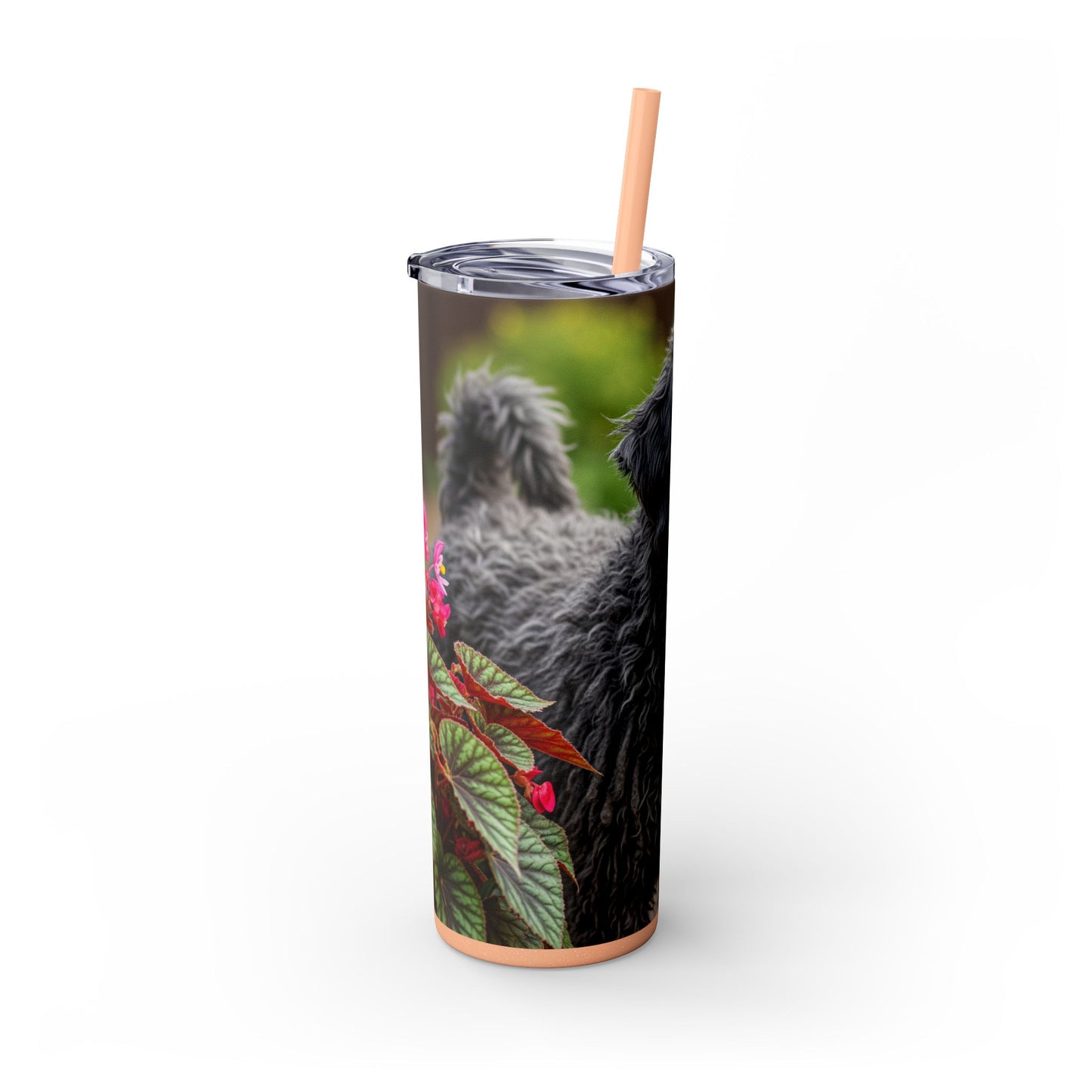 Puli Skinny Tumbler with Straw, 20oz