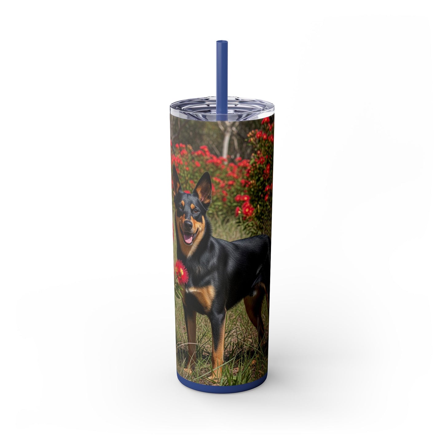 Australian Kelpie Tumbler with Straw, 20oz