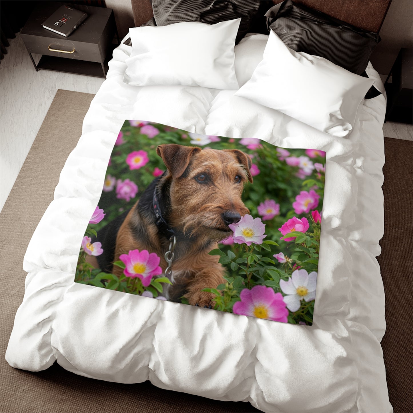 Teddy Roosevelt Terrier Sweatshirt Blanket