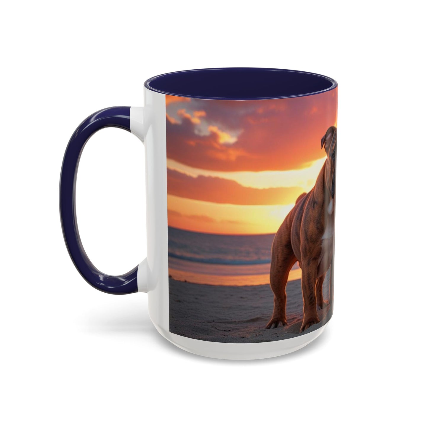 Bulldog Love Accent Coffee Mug - Perfect Gift for Dog Lovers