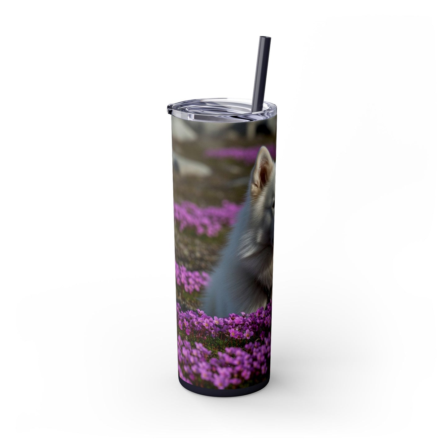 Canadian Eskimo Dog Tumbler with Straw, 20oz