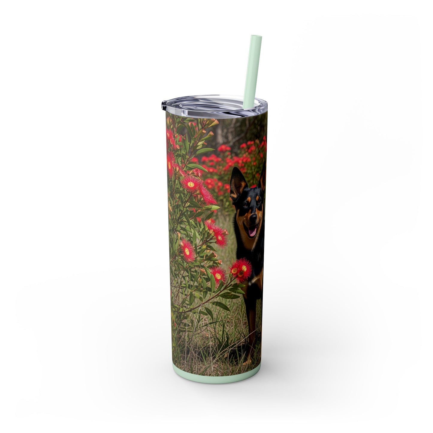 Australian Kelpie Tumbler with Straw, 20oz