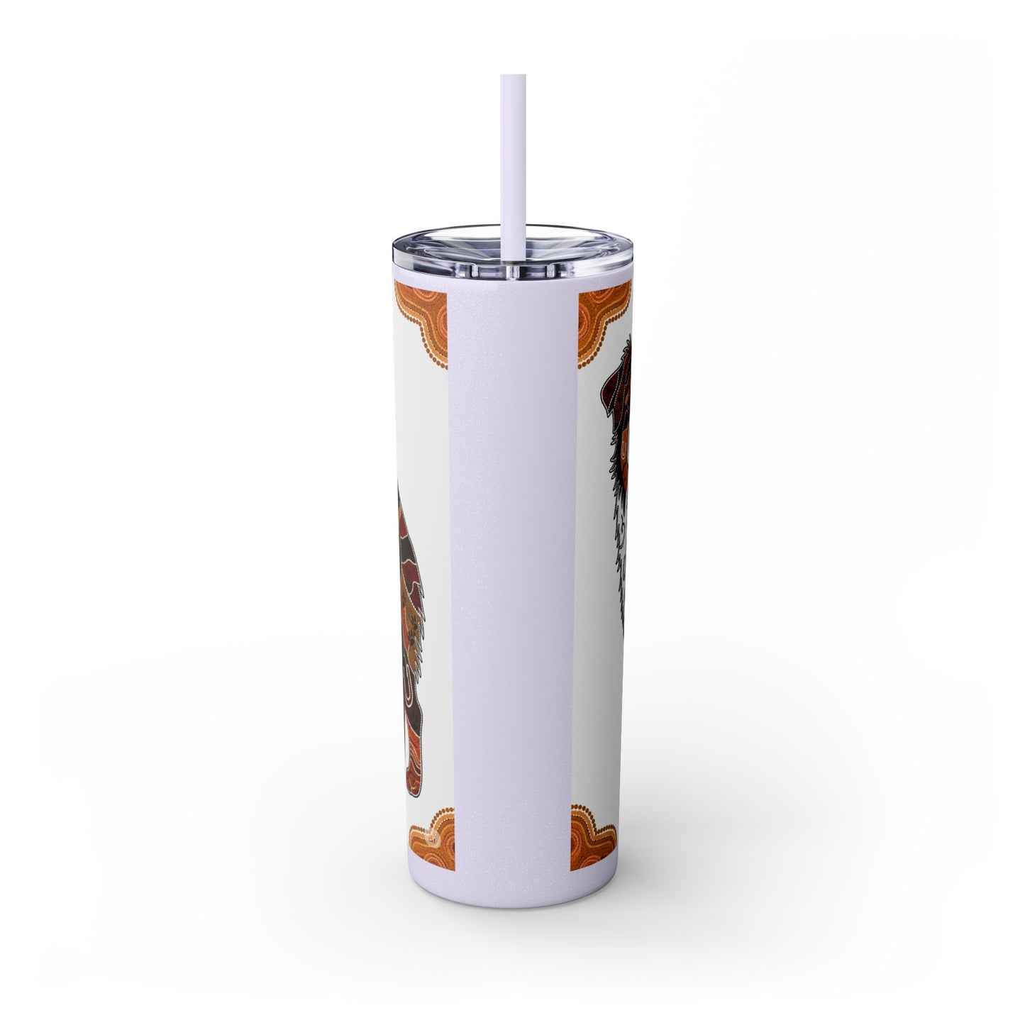 Australian Shepherd Skinny Tumbler with Straw, 20oz