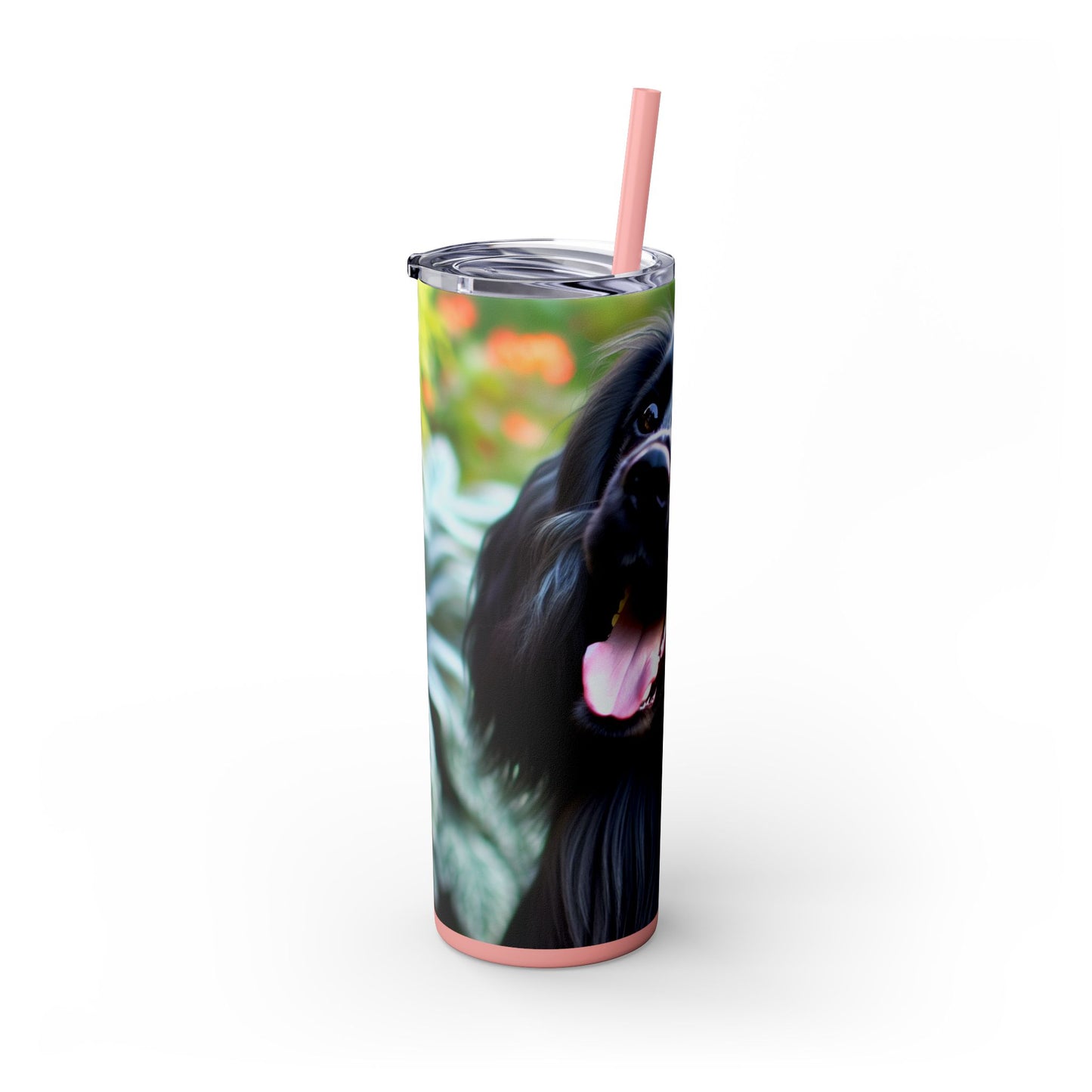 Blue Picardy Spaniel Tumbler with Straw, 20oz