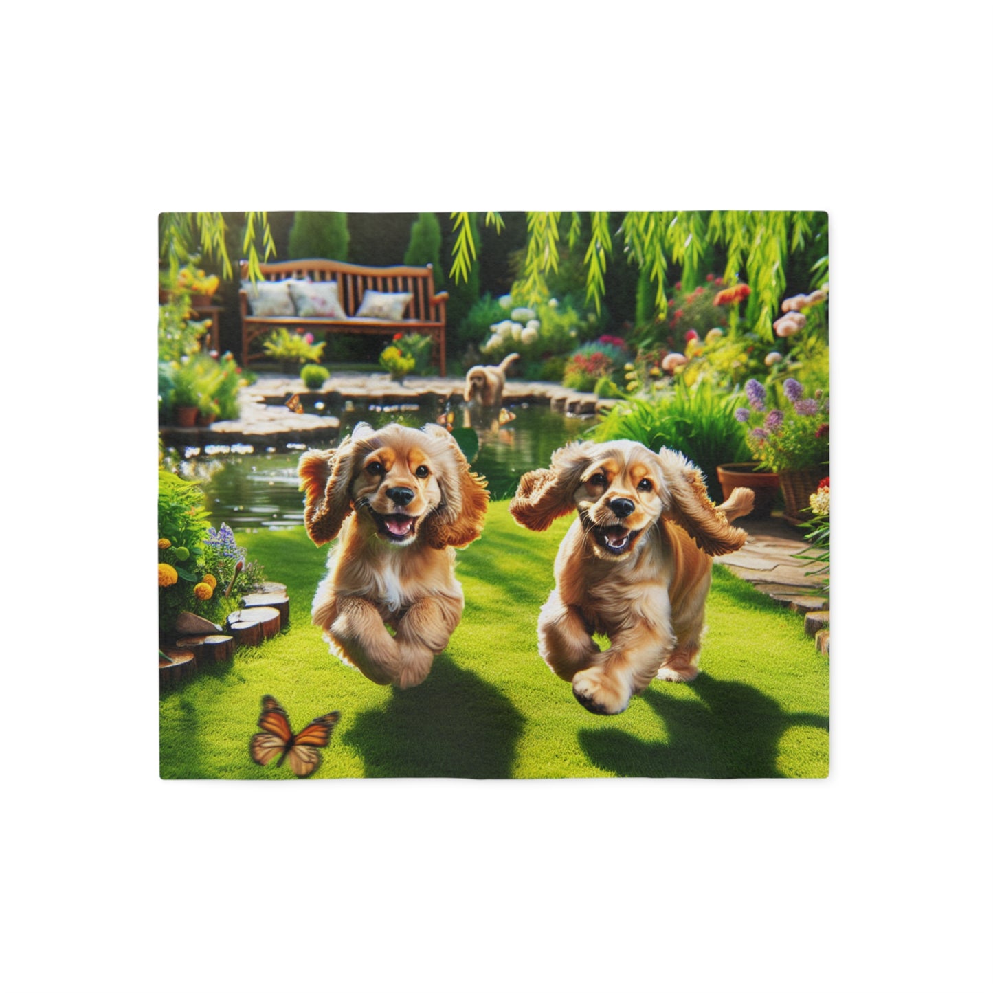 Cocker Spaniel Sweatshirt Blanket