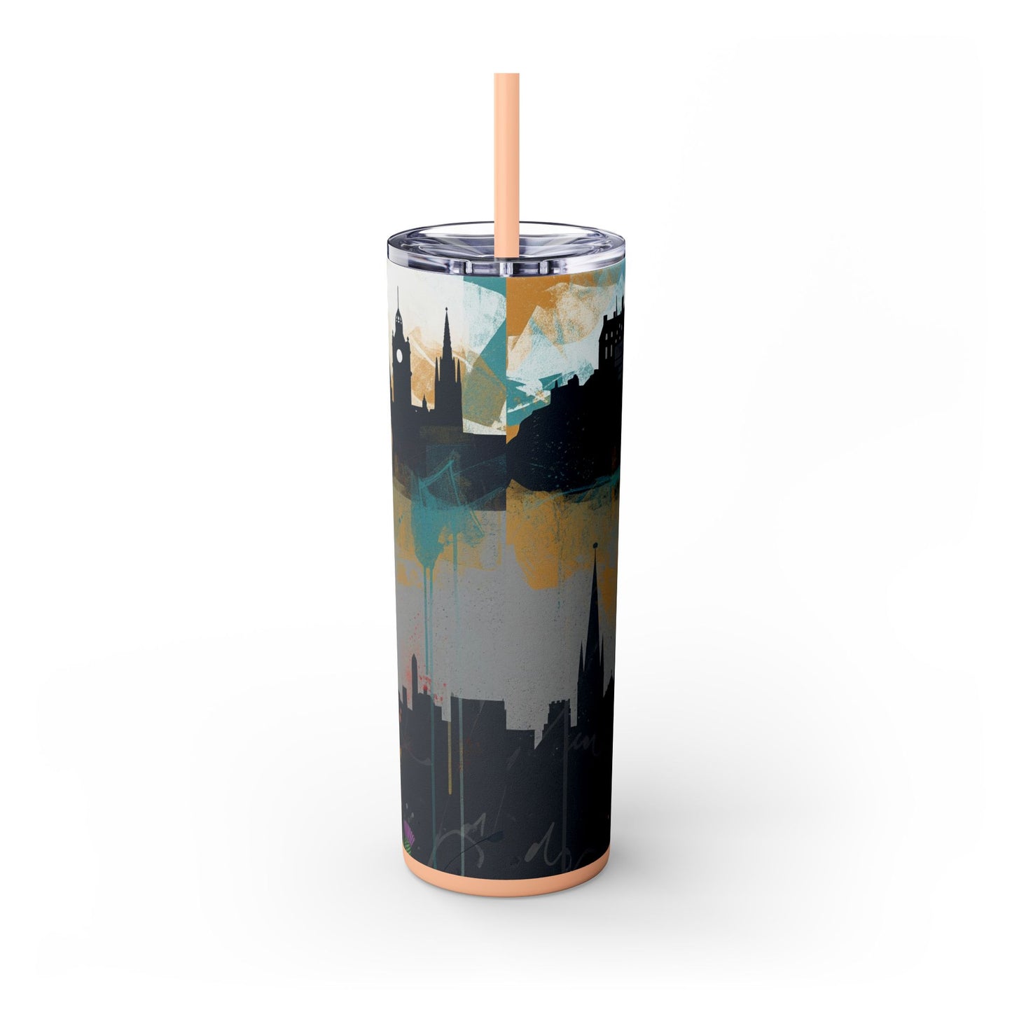 Glen of Imaal Terrier Skinny Tumbler with Straw, 20oz