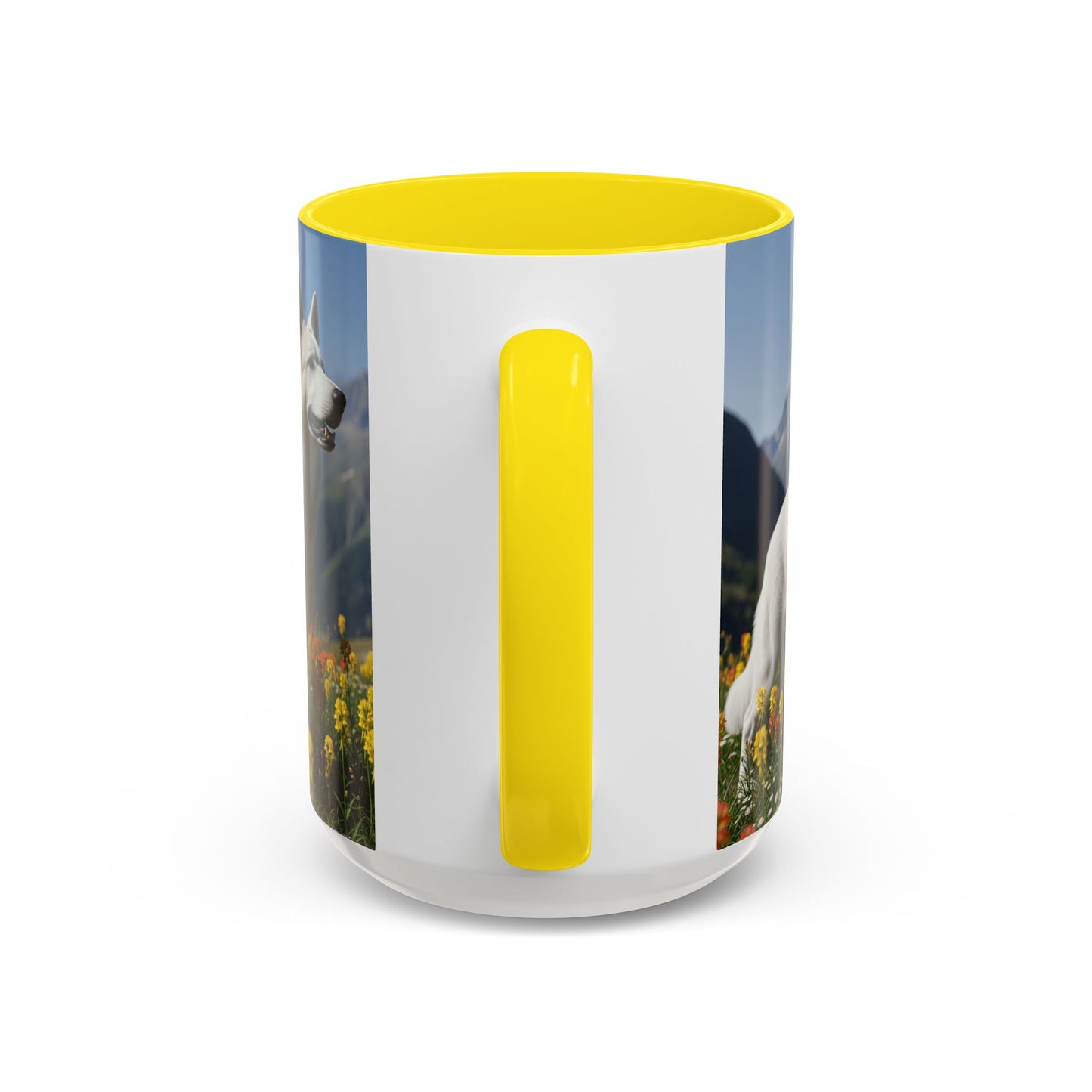 White Swiss Shepherd Dog Accent Coffee Mug - Perfect Gift for Dog Lovers