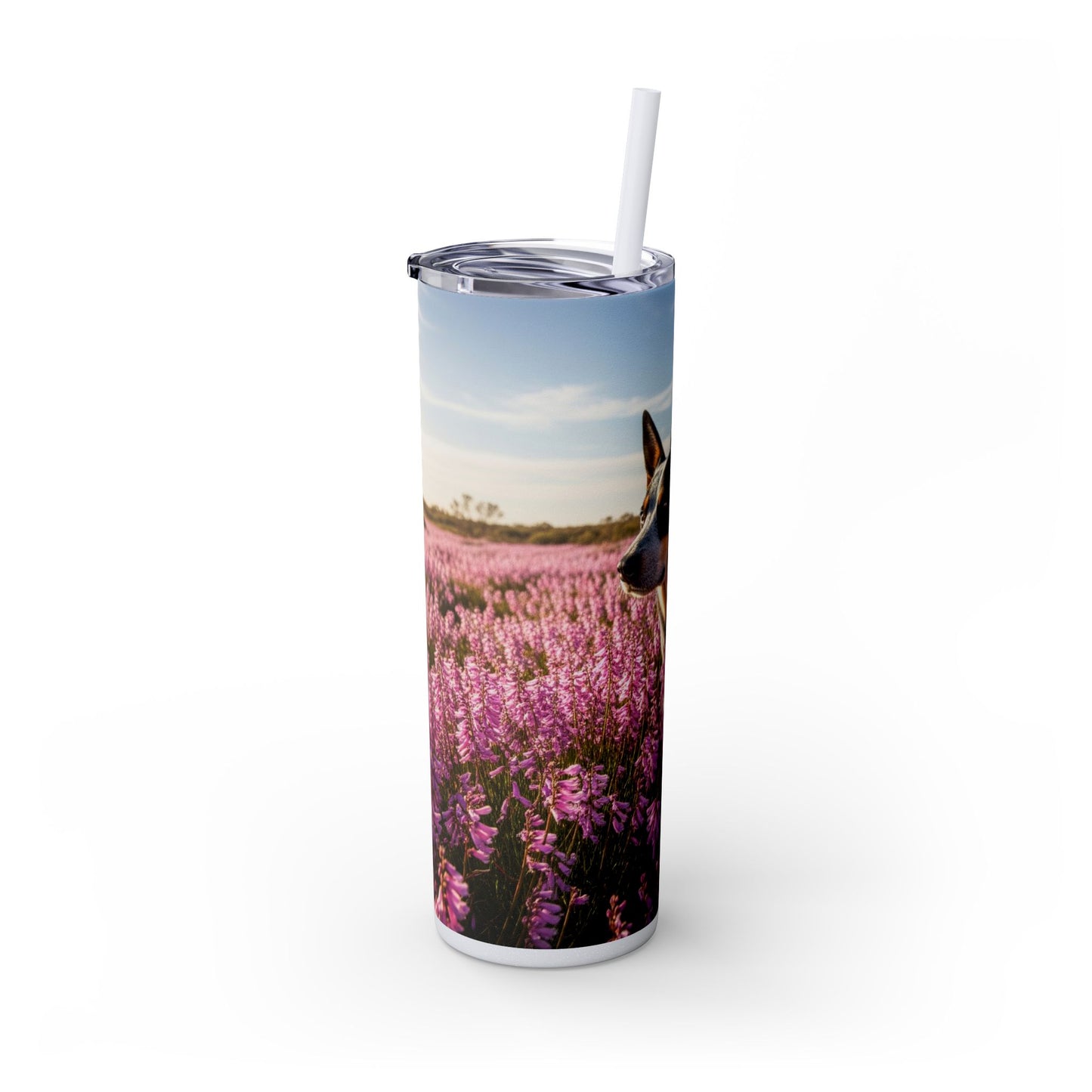 Australian Stumpy Tail Cattle Dog Tumbler with Straw, 20oz