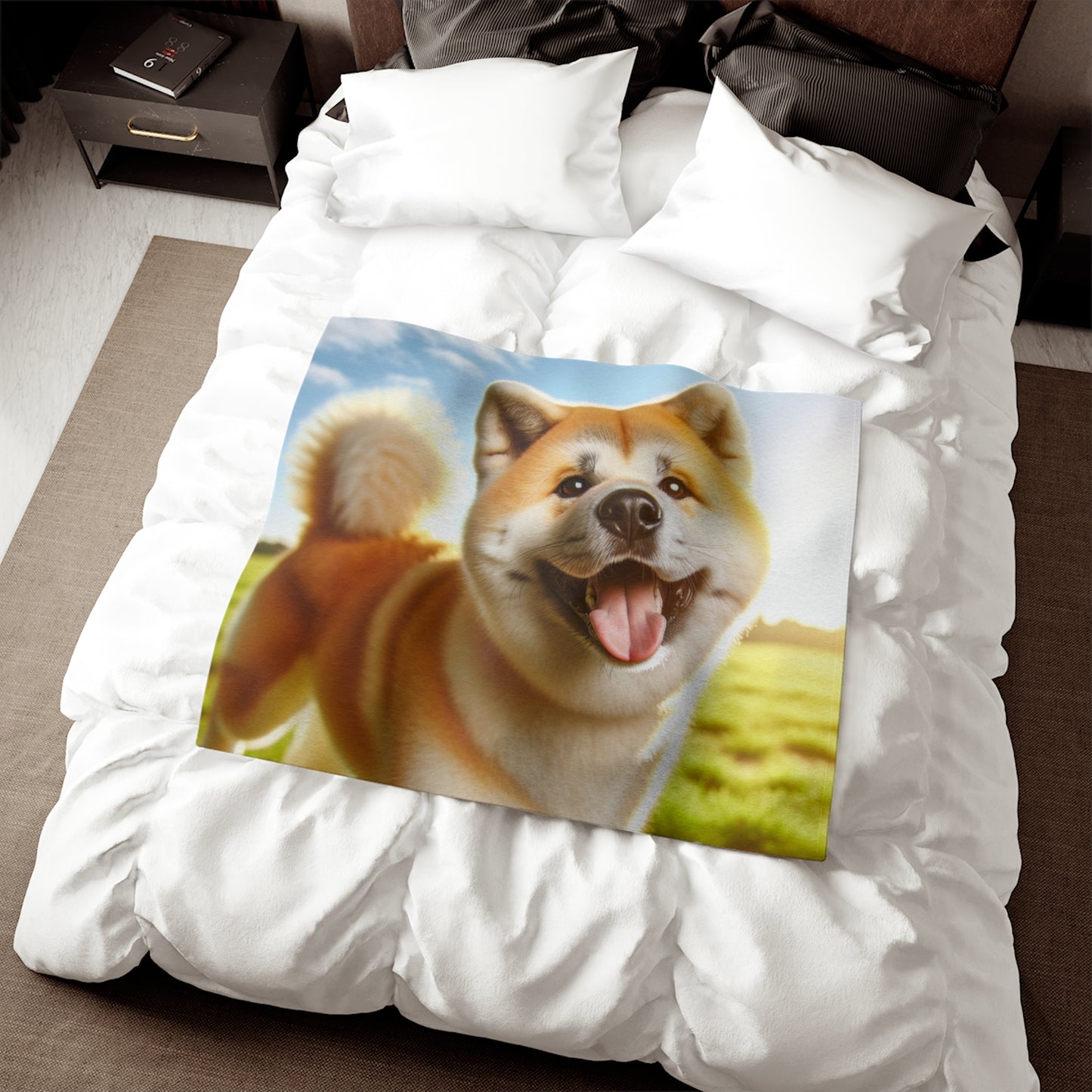 Akita Sweatshirt Blanket