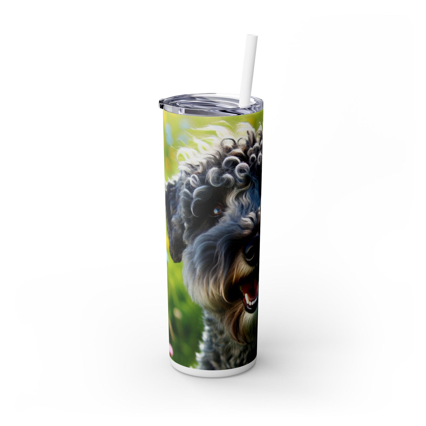 Kerry Blue Terrier Tumbler with Straw, 20oz
