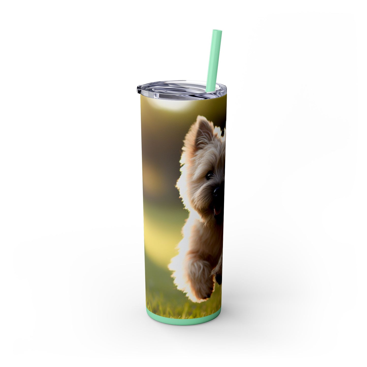 Cairn Terrier Tumbler with Straw, 20oz