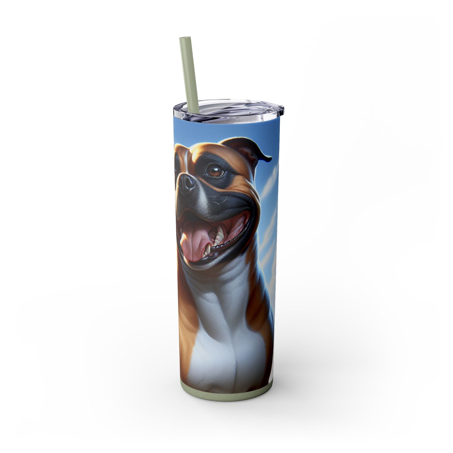 American Staffordshire Terrier Tumbler with Straw, 20oz