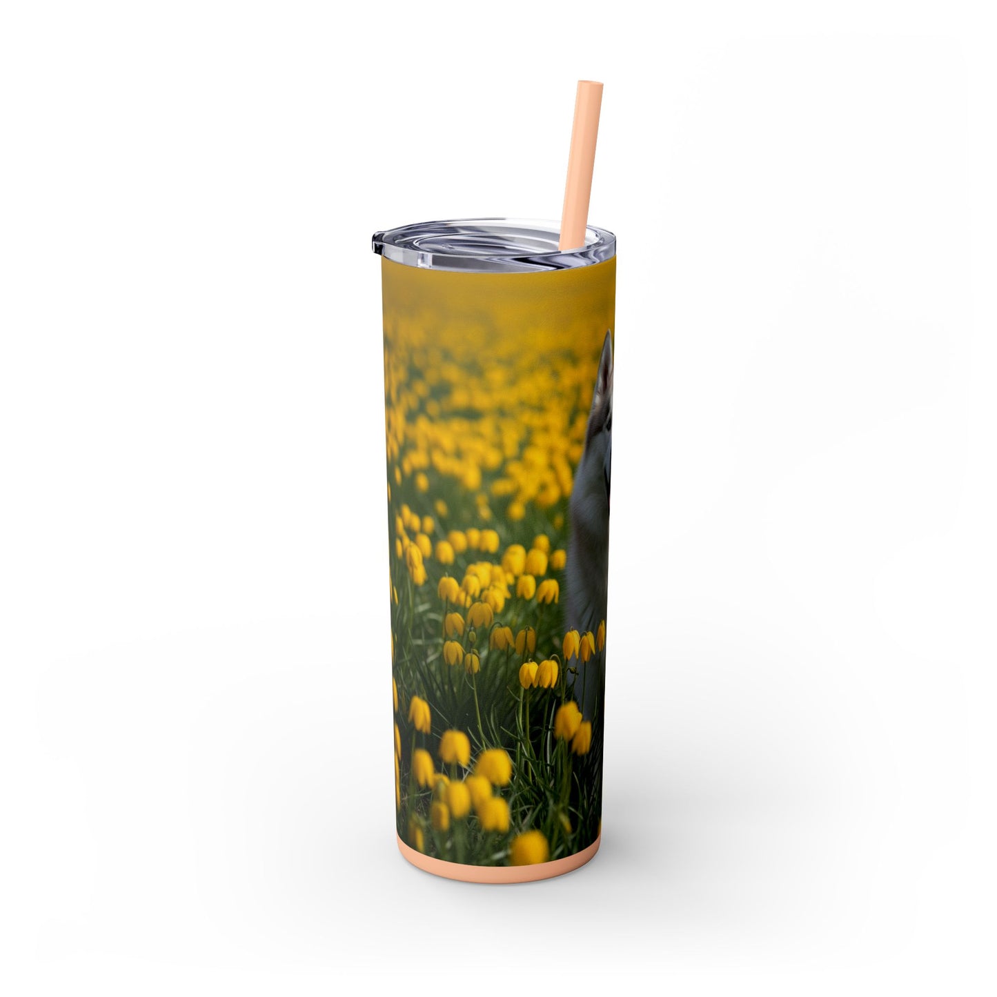 Siberian Husky Tumbler with Straw, 20oz