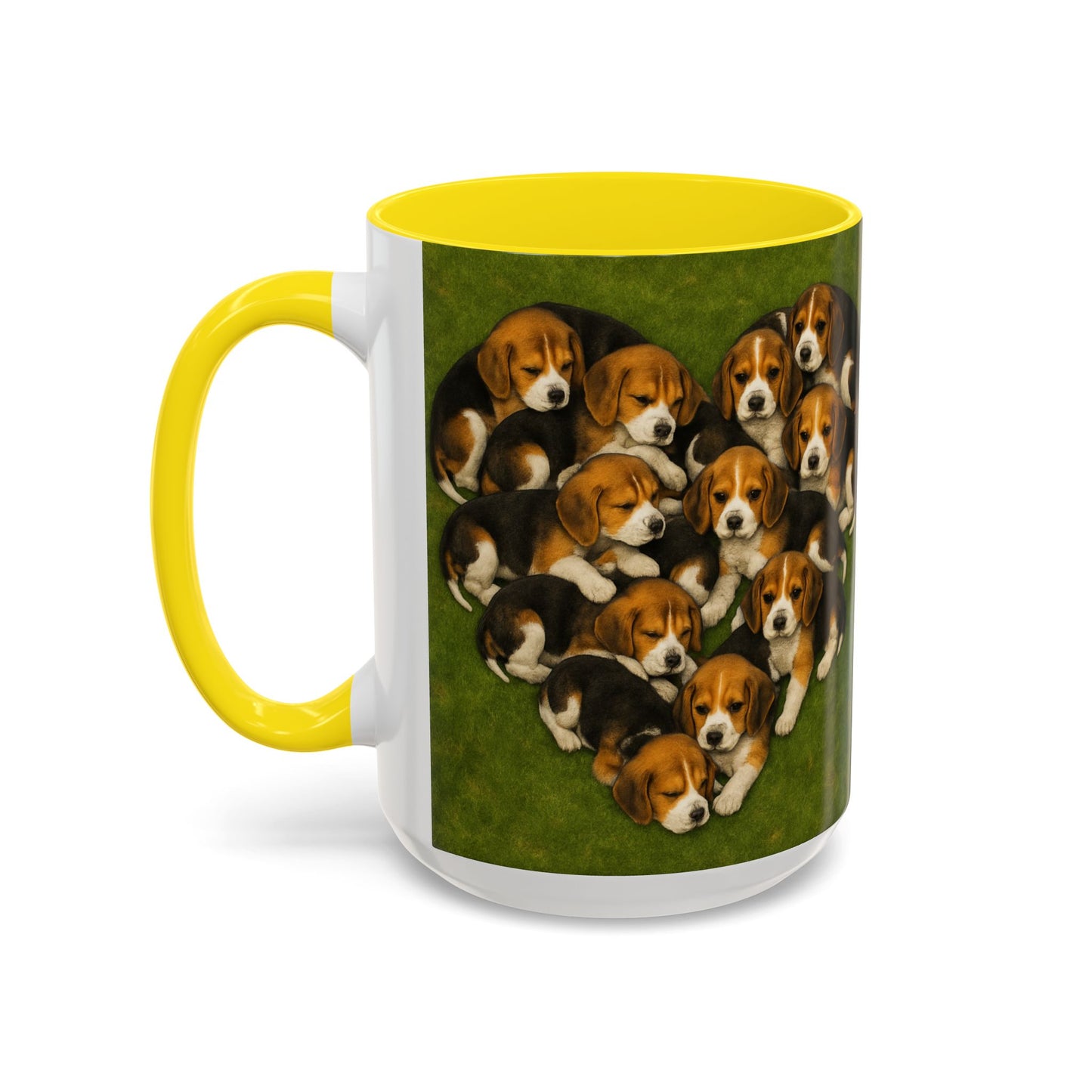 Beagle puppies Accent Coffee Mug - Perfect Gift for Dog Lovers