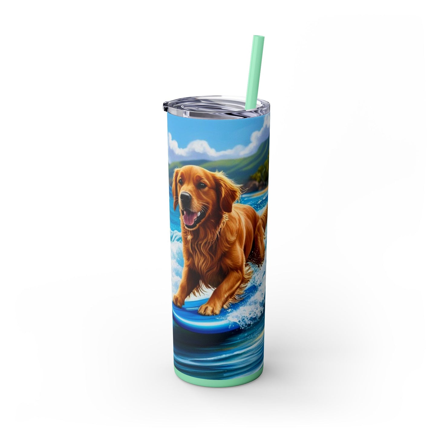Surf Dogs Tumbler with Straw, 20oz