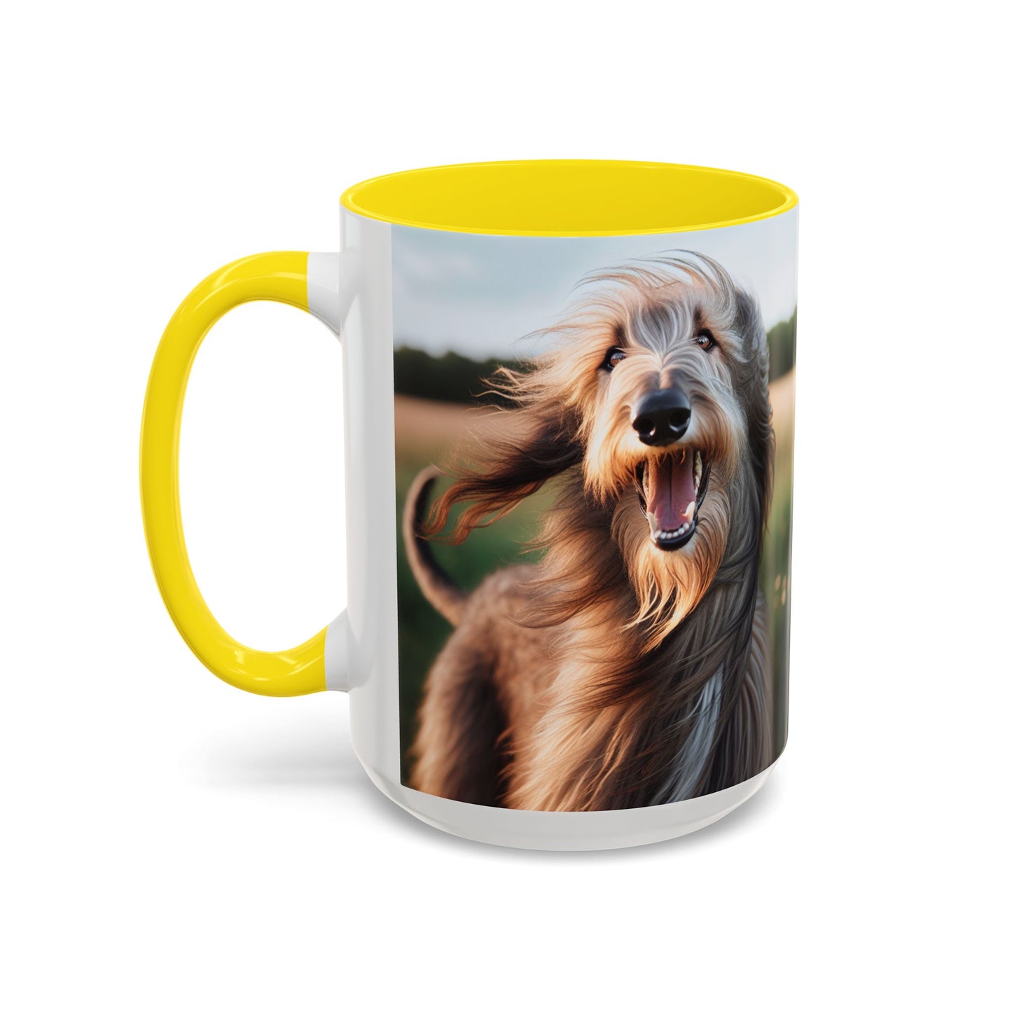 Scottish Deerhound Accent Coffee Mug - Perfect Gift for Dog Lovers